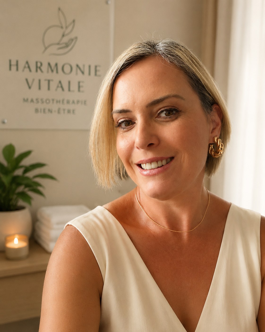 Manuella Luiz, massothérapeute chez Harmonie Vitale